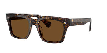 Das Bild zeigt die Oliver Peoples Sonnenbrille OV5564SU 174157 leicht seitlich.